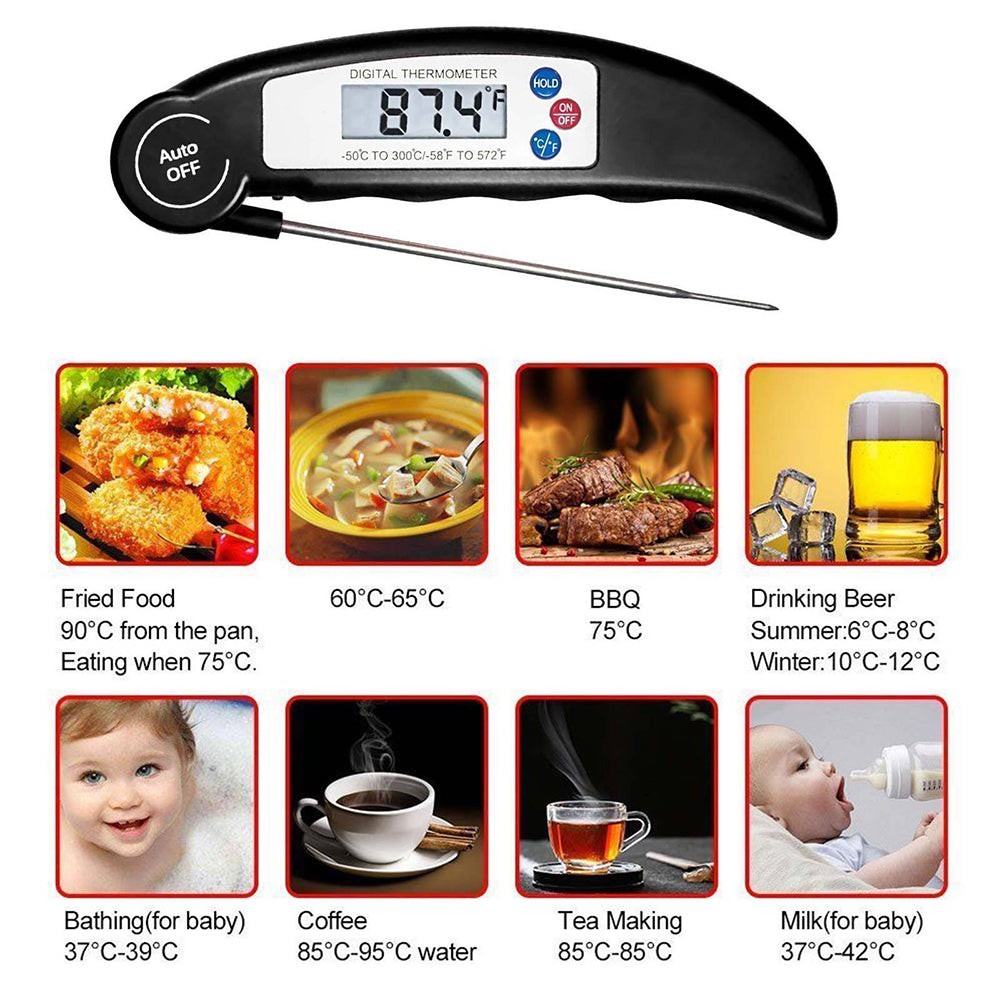 Instant Read Thermometer Food Thermometer Digital Meat Thermometer for