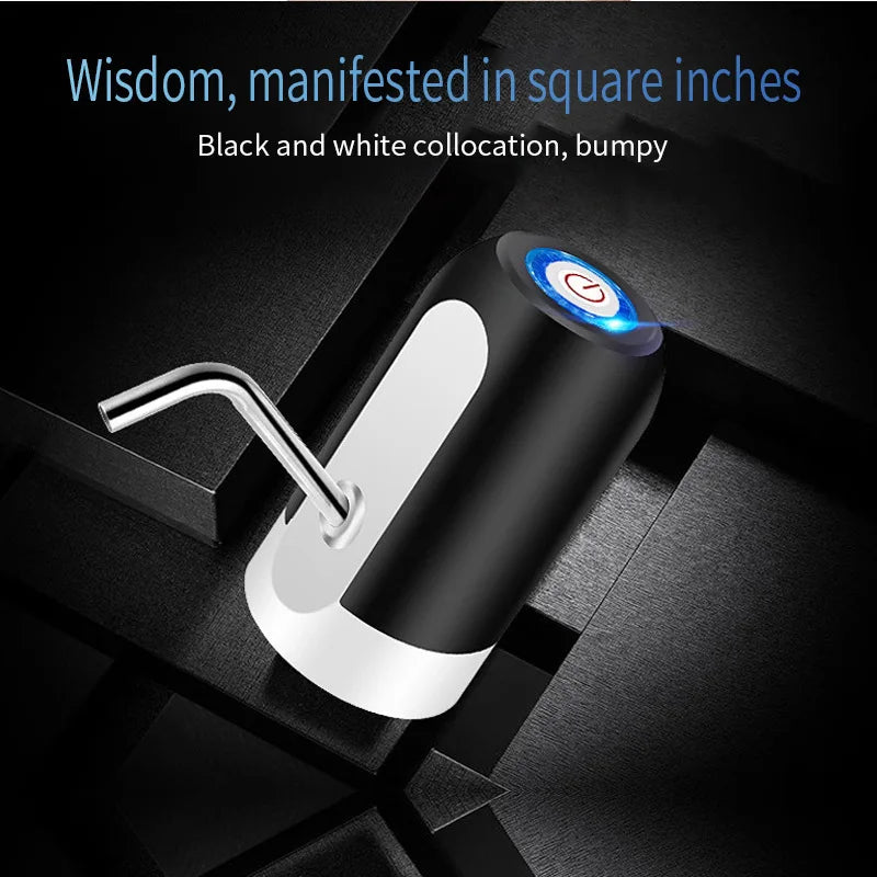 1pc Black/White Automatic Water Bottle Pump USB Charging Water Pump One Button Automatic Switch Of Water Dispenser