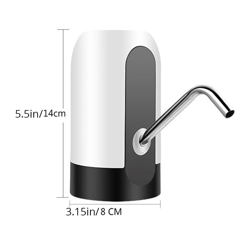 1pc Black/White Automatic Water Bottle Pump USB Charging Water Pump One Button Automatic Switch Of Water Dispenser